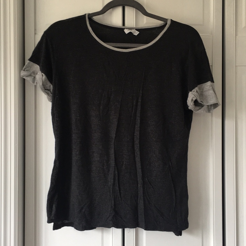 dark grey top